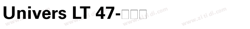 Univers LT 47字体转换